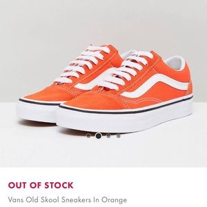 VANS old skool in orange